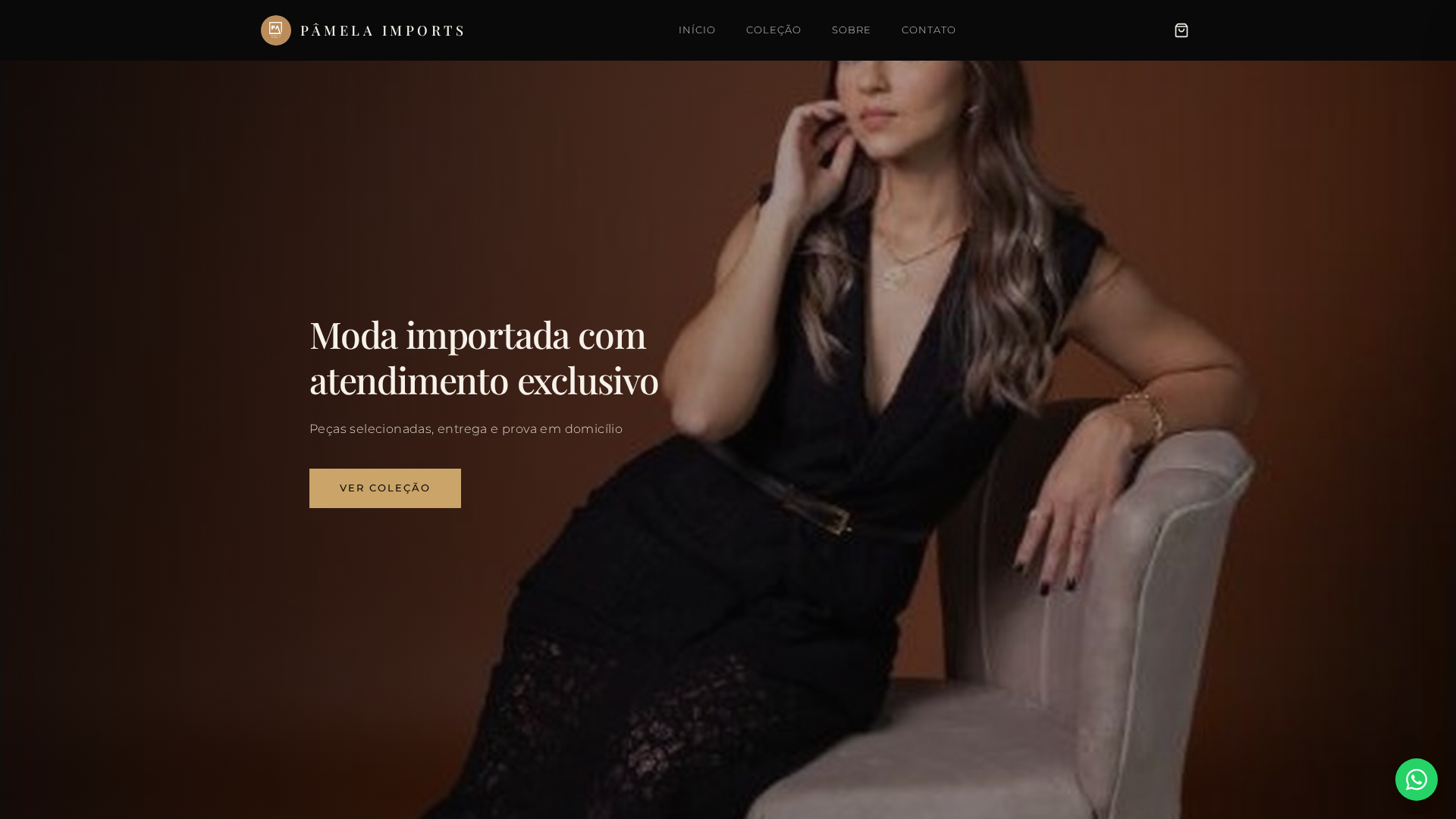 Vitrine de moda importada da Pamela Imports Style